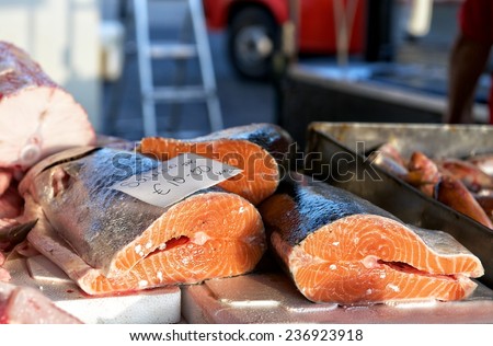 Fish market, fresh fish in street market, fresh fish, social issue, fish market in Marsaxlokk, Malta, street market