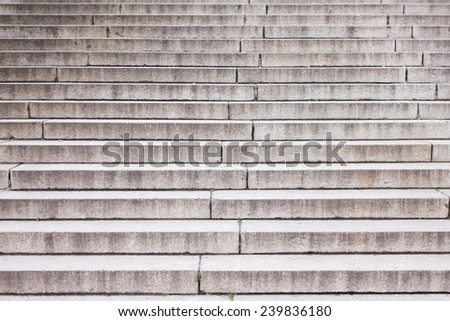 Well worn granite stairs.