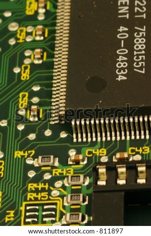 Network card chip and diodes