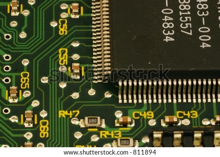 Network card chip and diodes