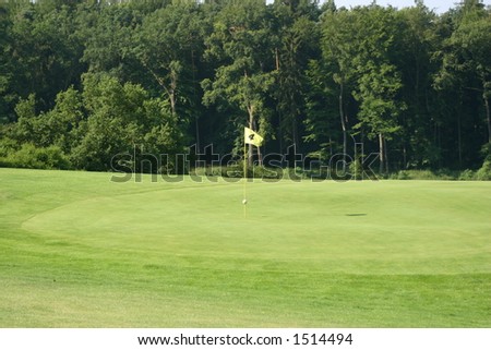 a hole on a golf course