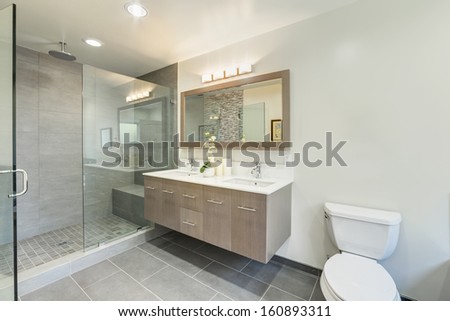 Clean Toilet In A Luxury House.