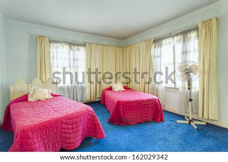 Vintage stylish old bedroom