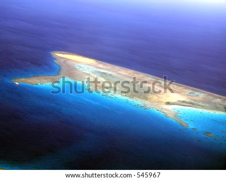 Aerial view of dream island
