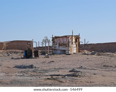Homeless house in Egypt (Africa)