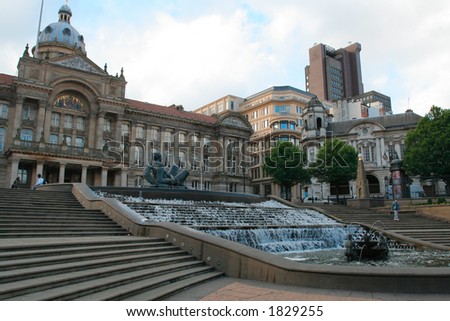 Victoria square and Council House in Birmingham (England)