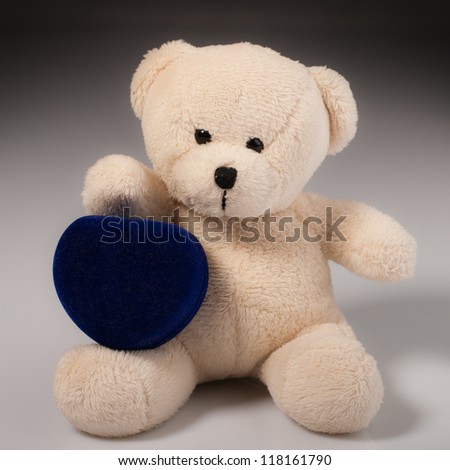 Teddy bear with romantic gift