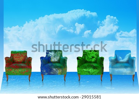 where you want to sit ? conceptual environmental illustration