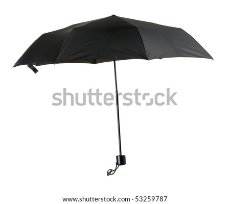 black and white umbrella photography. stock photo : Black umbrella