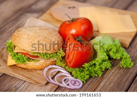 Hamburger ingredients