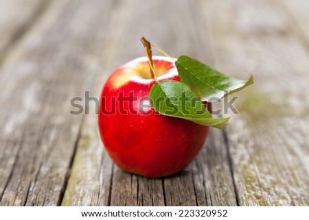 Fresh organic red apple