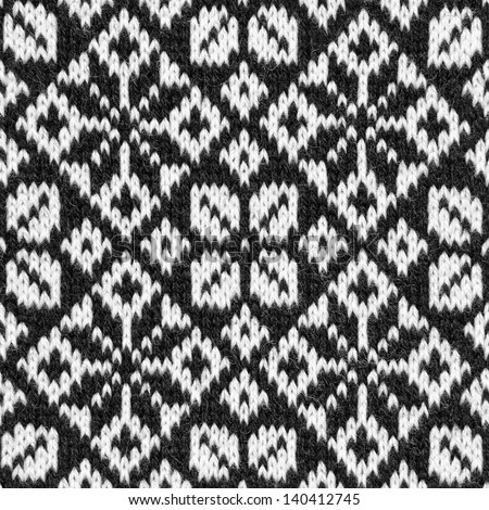 Scandinavian style knitted pattern. Seamless repeating texture made from real detailed photo.