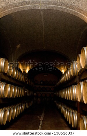 Wine tunes in the basement. Sardinia, Italy