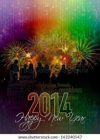 2014 Happy New Year cover poster concept