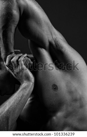 Male body-scape with armpits