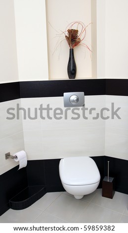 Modern toilet, WC