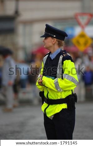 Rather good looking policewoman she is too! She can arrest me anyday :)