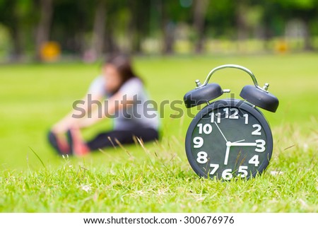 Exercise in the morning and black clock