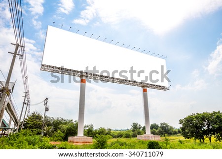 Blank billboard, Advertising outdoor public commercial
