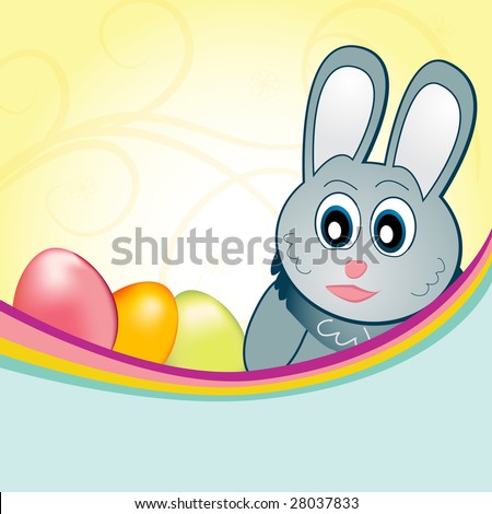 easter bunny cartoon face. happy easter bunny cartoon.