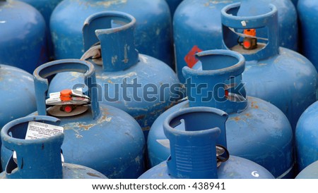 Blue Gas Bottles