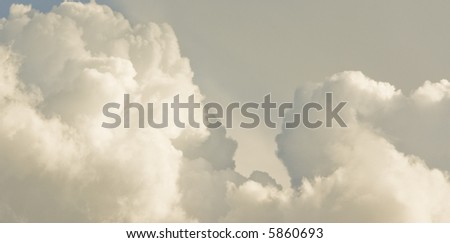Mass of rolling clouds