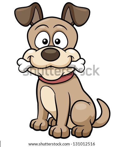 Vector Illustration Of Cartoon Dog