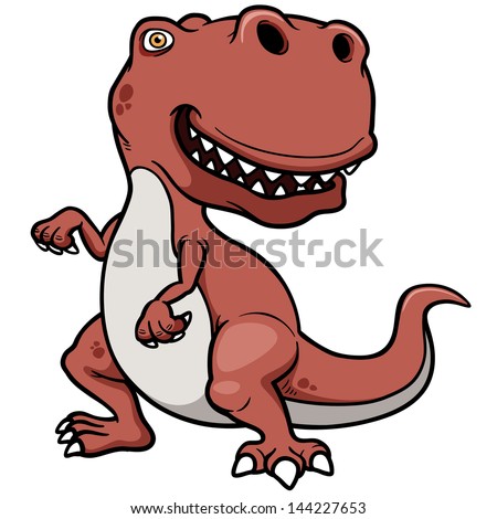 Vector illustration of cartoon dinosaur Vector illustration of cartoon dinosaur