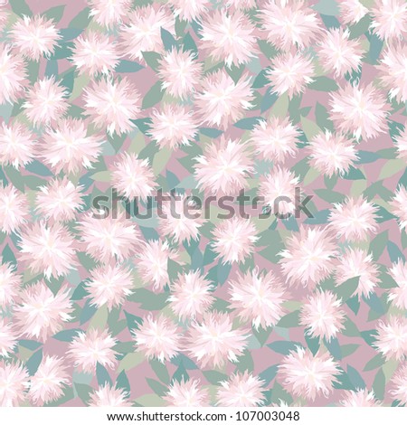 seamless floral pattern with white and pink flowers on pink background