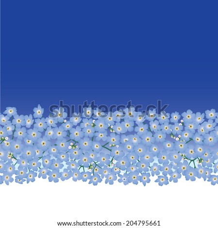 Flowers seamless background. Floral seamless texture with flowers.