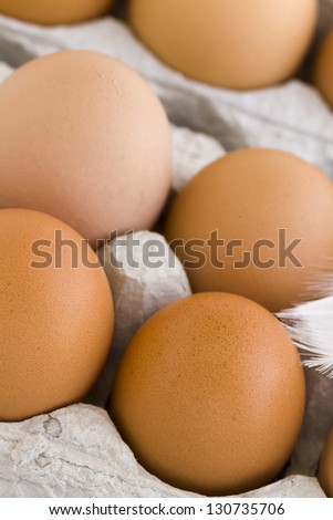 Fresh eggs delivered from the local farm.