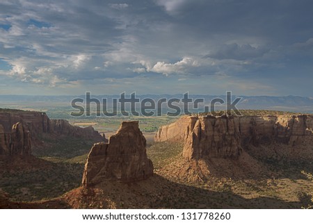 Colorado National Monument is a part of the National Park Service near the city of Grand Junction, Colorado.