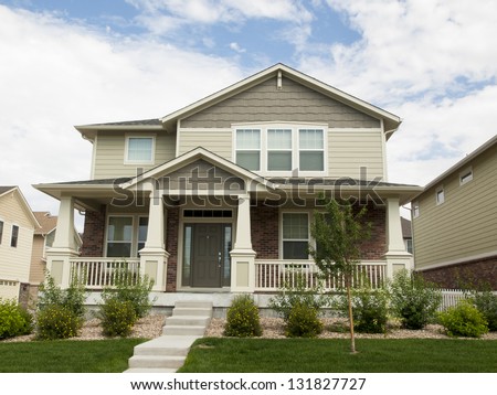 House In Suburban Development Of Denver, Colorado.