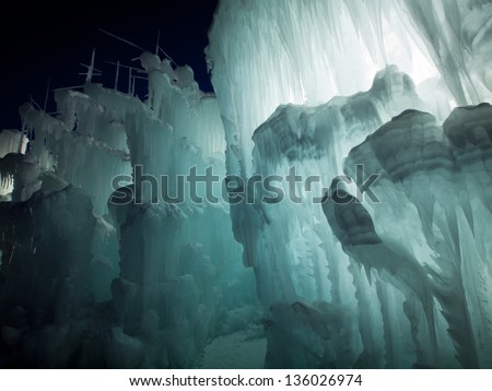 Ice Castles of Silverthorne, Colorado.