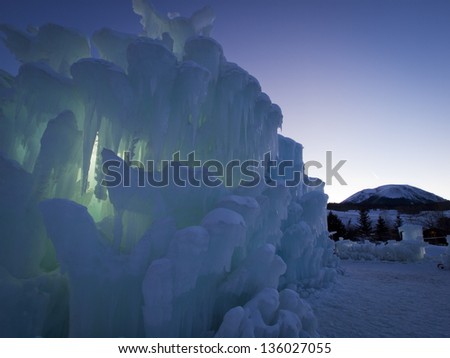 Ice Castles of Siverthorne, Colorado.
