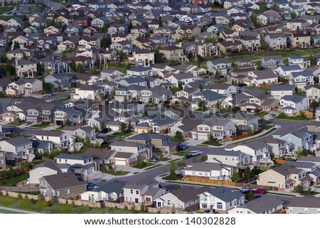 Typical american suburban development.
