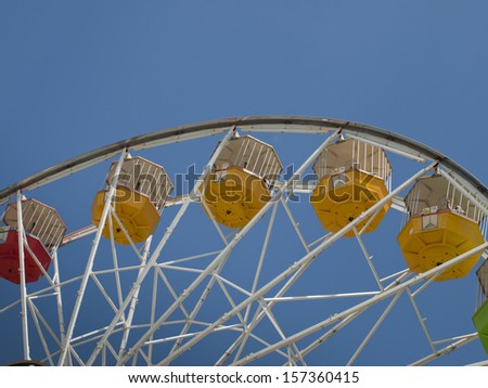 Ferris wheel at the Elitch Gardens Theme Park in Denver, Colorado.