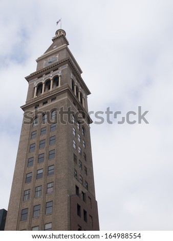 The Daniels & Fisher Tower is one of the landmarks of the Denver skyline.