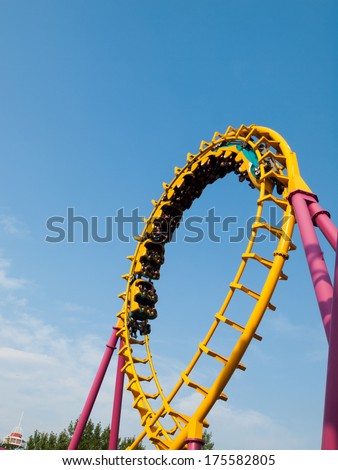 DENVER, CO - AUG 14, 2012: Elitch Gardens Theme Park, locally known as \