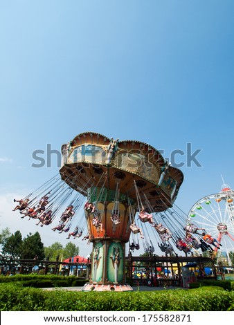 DENVER, CO - AUGUST 14, 2012: Elitch Gardens Theme Park, locally known as \