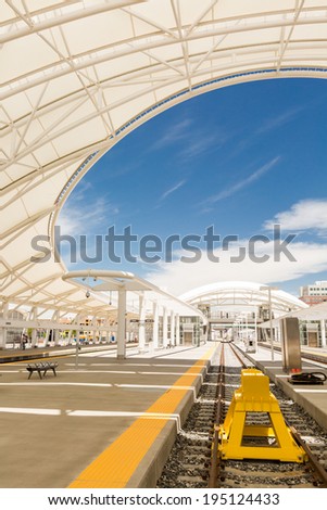 Denver, Colorado/ USA-26 May, 2014: Progress of redevelopment of Union Station in Denver.