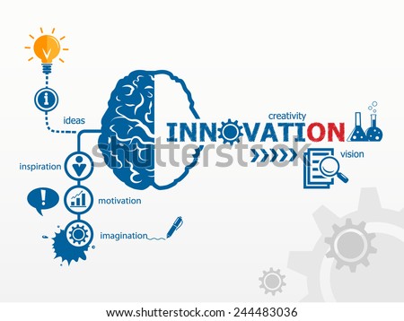 Innovation concept. Creative idea abstract infographic