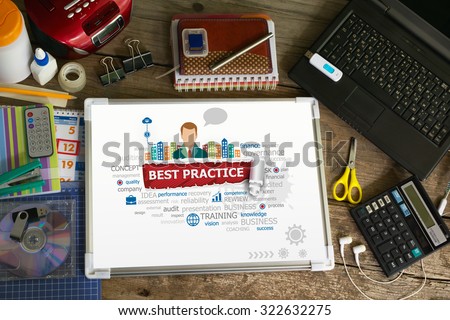 Best practice design illustration concepts for business, consulting, finance, management, career.