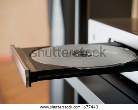 The tray of CD player