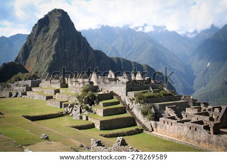 Machu Picchu, a Peruvian Historical Sanctuary in 1981 and a UNESCO World Heritage Site in 1983. One of the New Seven Wonders of the World