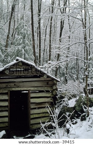 Tub Mill, Winter, Great Smoky Mtns NP, TN