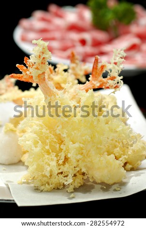Shrimp Tempura, japanese favor food menu