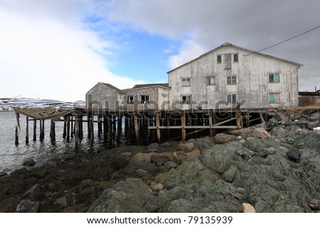 Old fish factory in the north of Norway