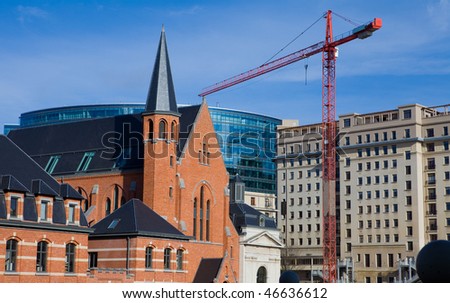 Church in the European Quarter in Brussels