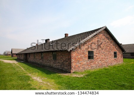 OSWIECIM, POLAND - APRIL 28: Auschwitz Camp, a former Nazi extermination camp on April 28, 2011 in Oswiecim, Poland. It was the biggest nazi concentration camp in Europe.